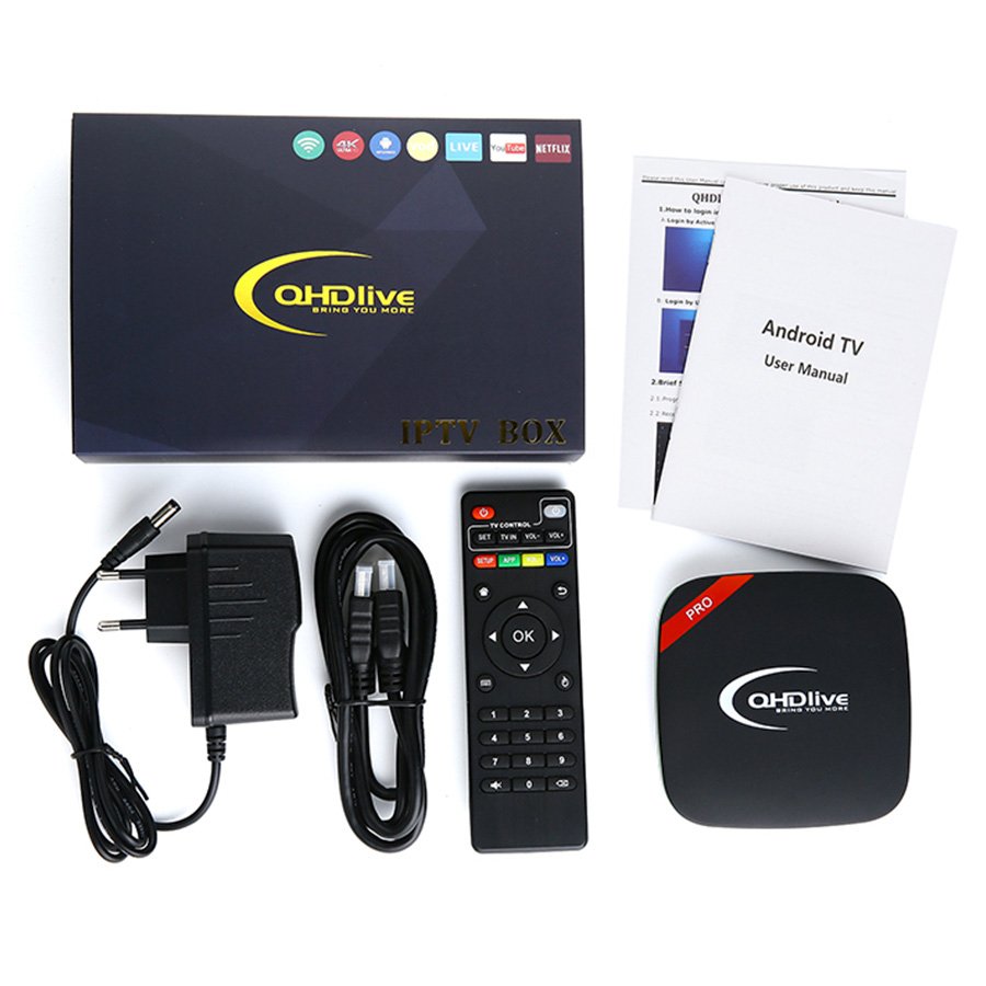 TV Box Android 13 4K Con Bluetooth 5.0, 2GB/16GB, WiFi Dual Band E Supporto Google TV – Per Tutti I Formati Video